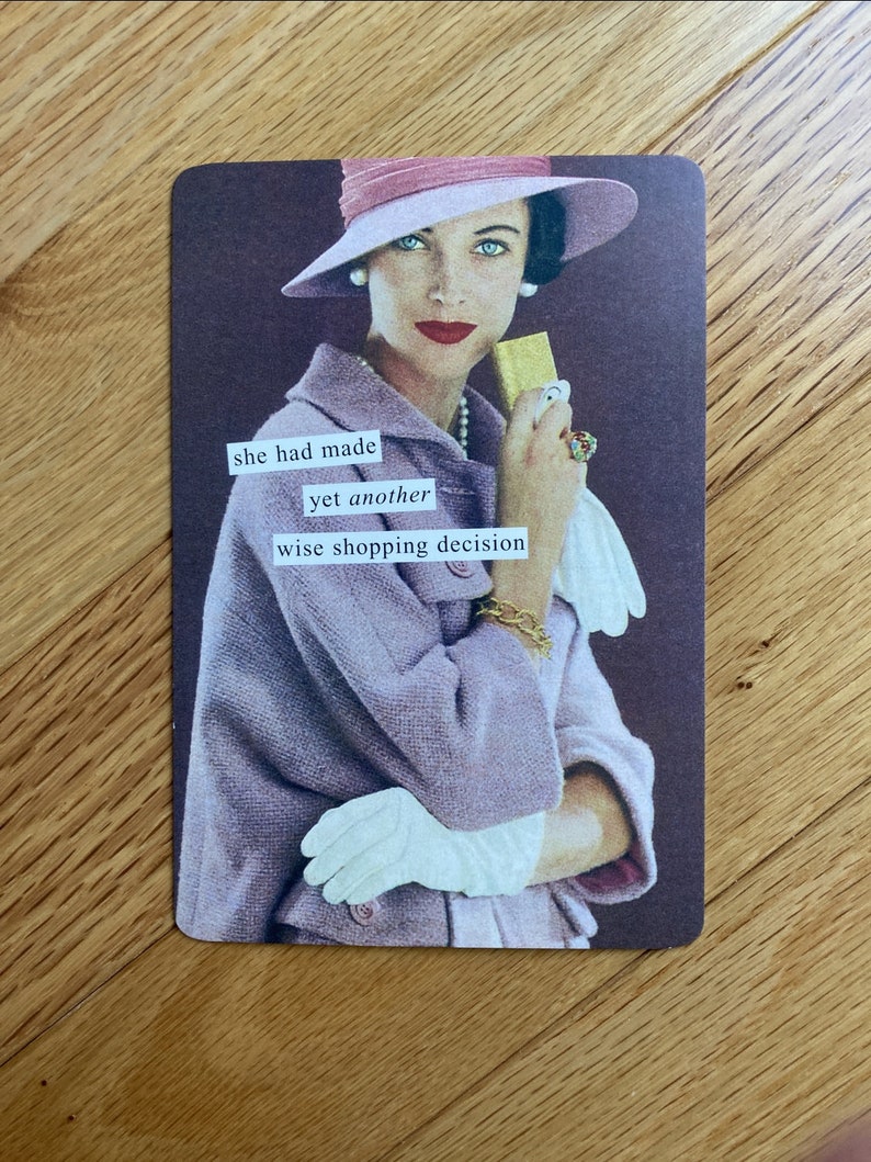 Retro Vintage Style Postcrossing Junk Journal Scrapbook Mail Art Card Pen Pal Post Anne Taintor Postcards