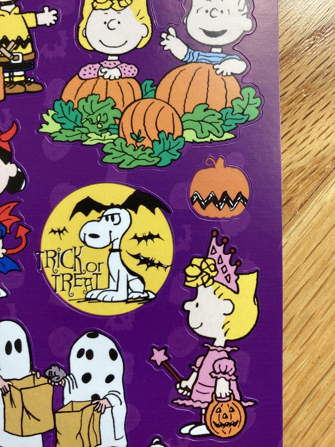 1 Sheet Peanuts Snoopy Charlie Brown Halloween Stickers Etsy