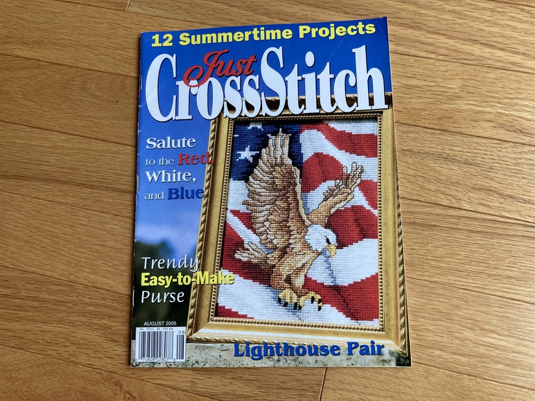 Just Cross Stitch Magazine August 2005 Back Issue Patters Etsy