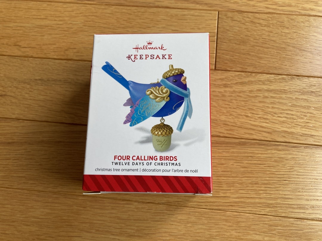 Hallmark 12 Days of Christmas Keepsake Ornament Four Calling Etsy