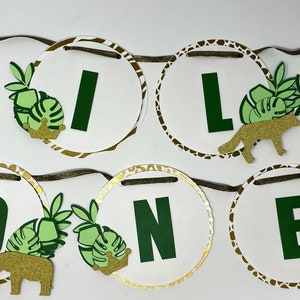 Wild One, Two Wild, Wild Thing Safari Animals Birthday Banner