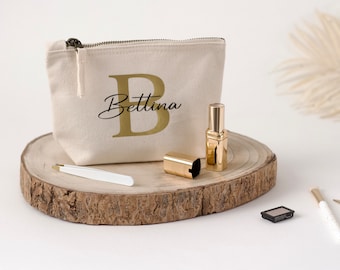 cosmetic bag with name personalized gift
