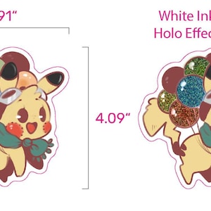 Sticker Vliegende pikachu