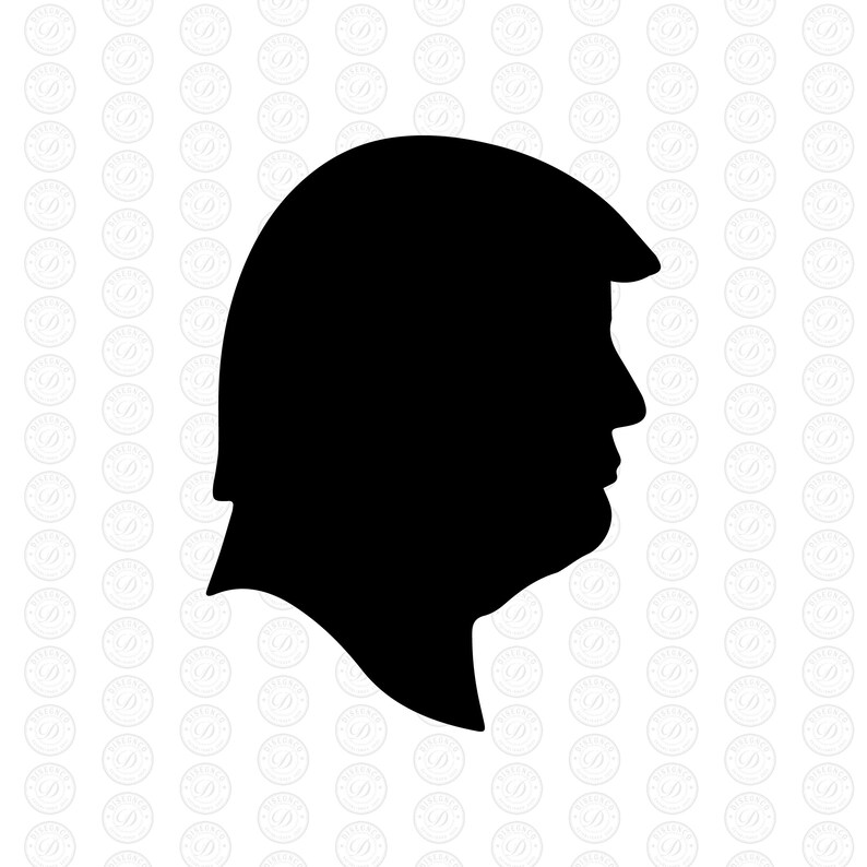 Donald Trump Silhouette SVG File Stickers Engraving - Etsy