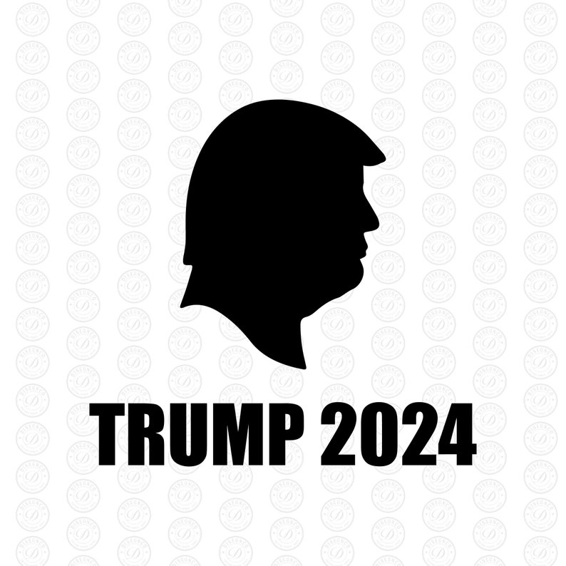 Donald Trump 2024 Silhouette SVG File Stickers Engraving Etsy Australia