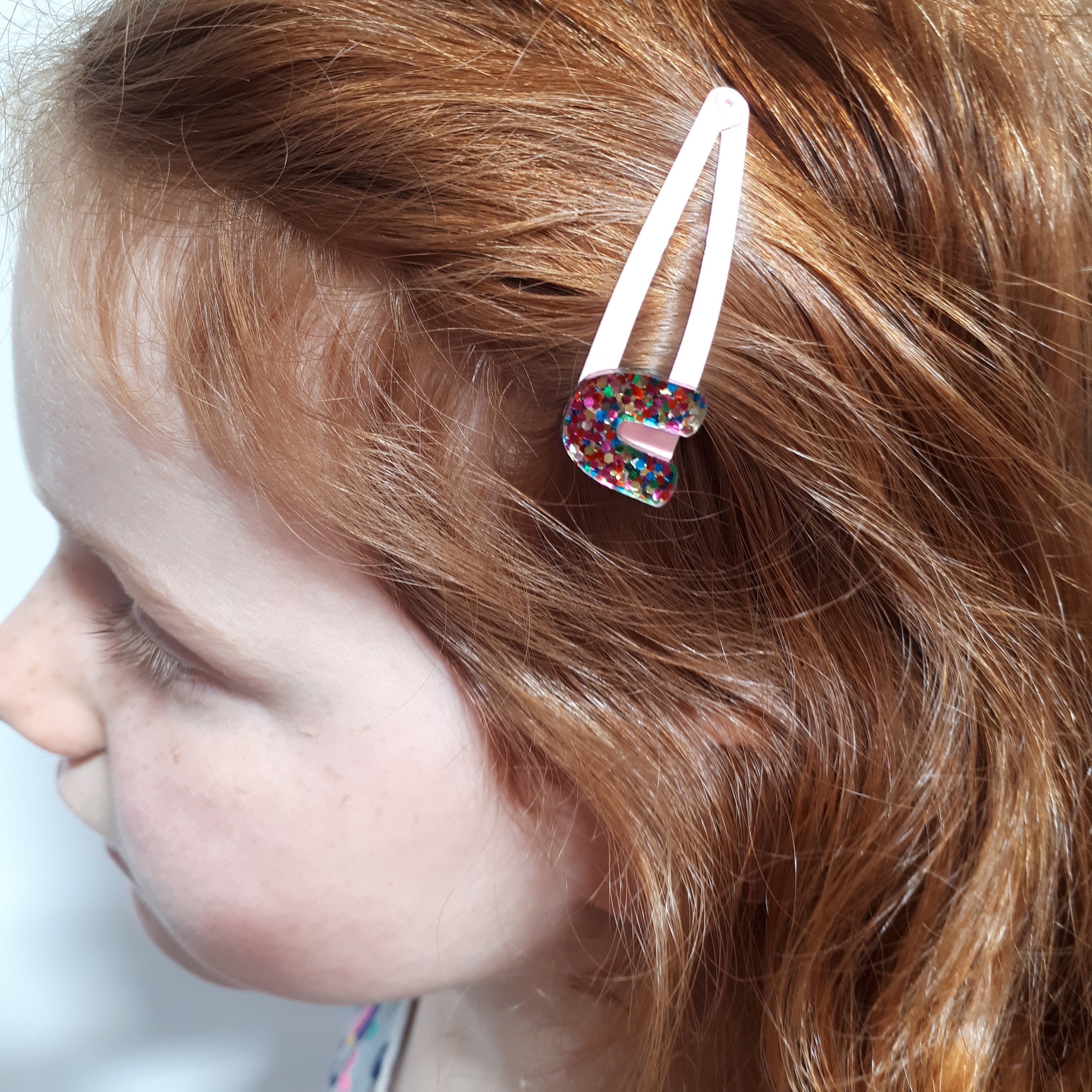 CN 3 pz dolce arcobaleno forcine per capelli Chunky luccicante Glitter carino nuvola Pony fermacapelli per ragazze bambini