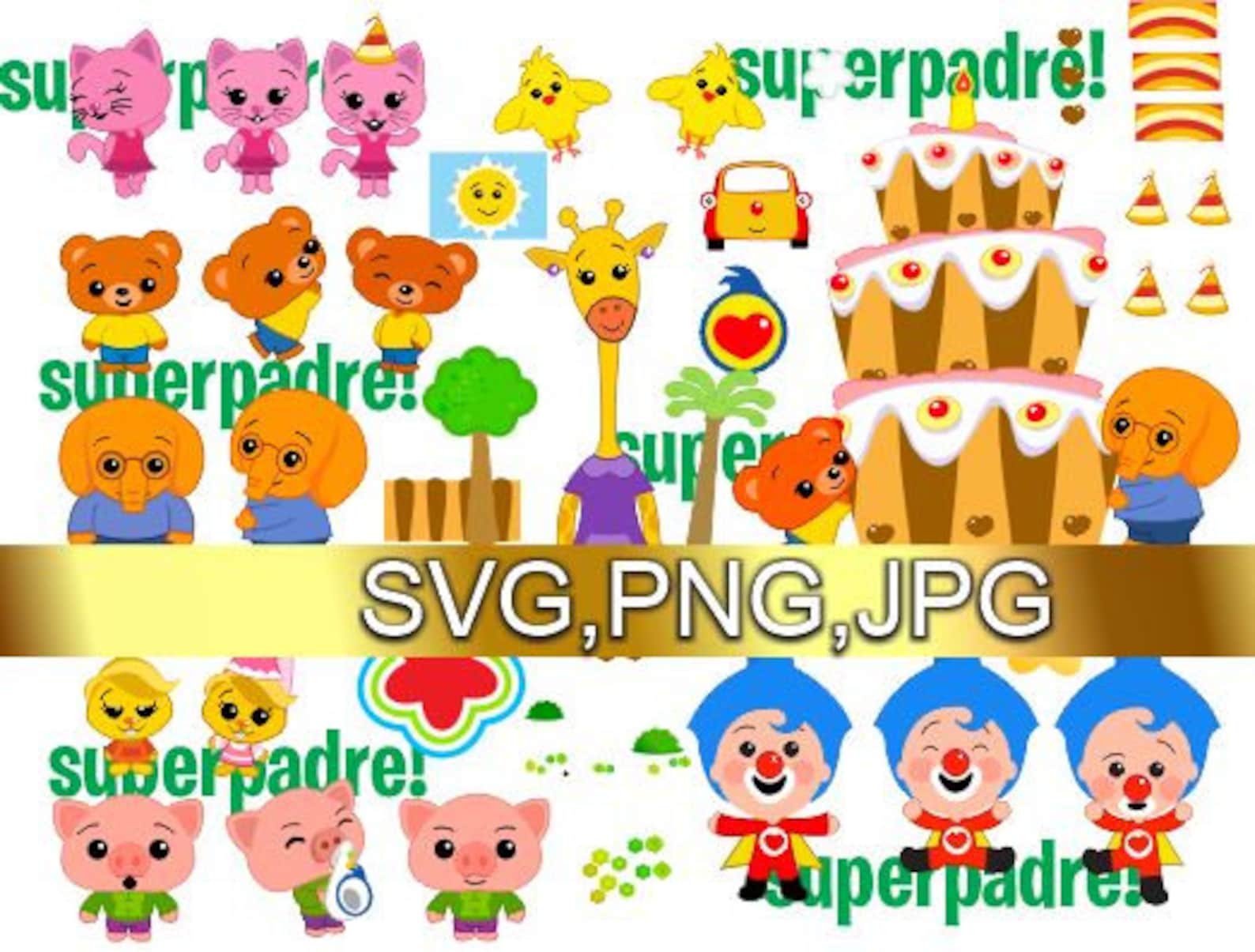 Plim Plim Personajes Y Escenarios En SVG Editables Etsy plim-plim-personajes-y-escenarios-en-svg-editables-etsy