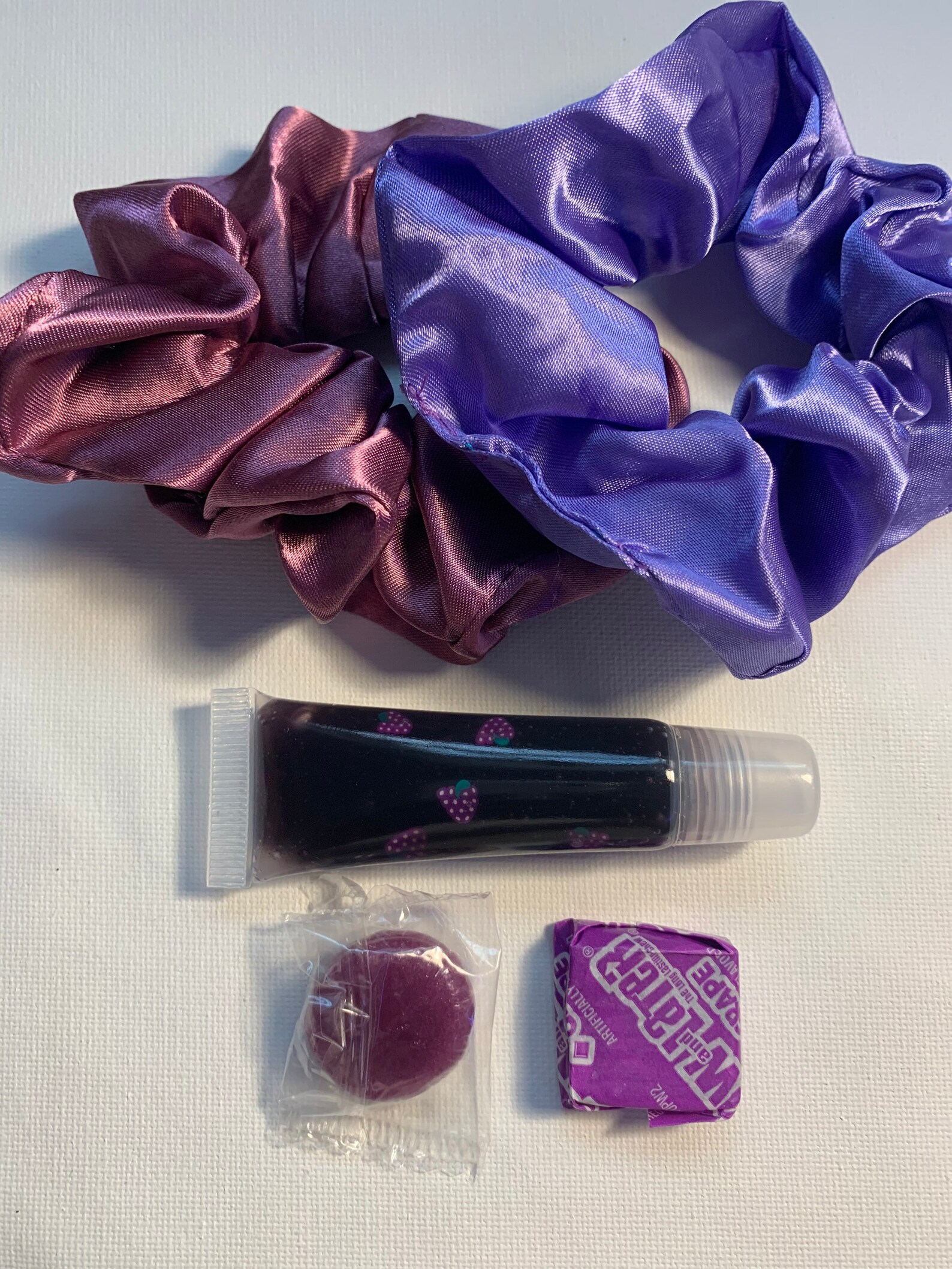 Grape flavored lip gloss makeup bundle set pack with 2 hair Etsy