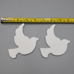 Fiber Ceramic Fiber Paper Ducks and Doves 6-pack High Temperature Binderless Kiln Carving Glass FusingThickness 1/16 or 1/8 image 2