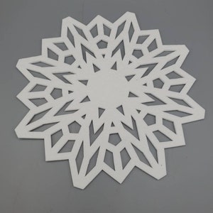 Intricately Cut Fiber Mandala Ceramic Fiber Paper High Temperature Binderless Kiln Carving Glass Fusing Thickness 1/8 or 1/16 image 2