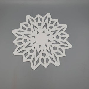 Intricately Cut Fiber Mandala Ceramic Fiber Paper High Temperature Binderless Kiln Carving Glass Fusing Thickness 1/8 or 1/16 image 1
