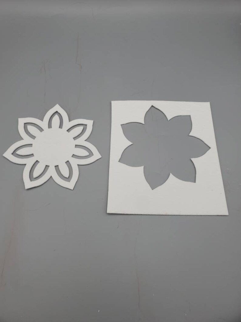 Intricately Cut Fiber Ceramic Fiber Paper Flower 4 pack High Temperature Binderless Kiln Carving Glass FusingThickness 1/16 or 1/8 image 3