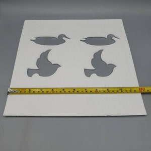 Fiber Ceramic Fiber Paper Ducks and Doves 6-pack High Temperature Binderless Kiln Carving Glass FusingThickness 1/16 or 1/8 image 9