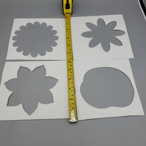 Intricately Cut Fiber Ceramic Fiber Paper Flower 4 pack High Temperature Binderless Kiln Carving Glass FusingThickness 1/16 or 1/8 image 8
