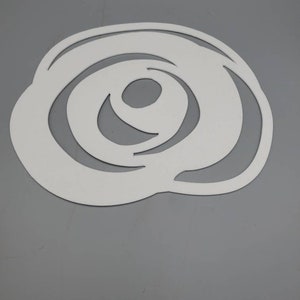 Ceramic Fiber Paper Large Rose Swirl Flower High Temperature Binderless Kiln Carving Glass Fusing Thickness 1/8 or 1/16 image 1