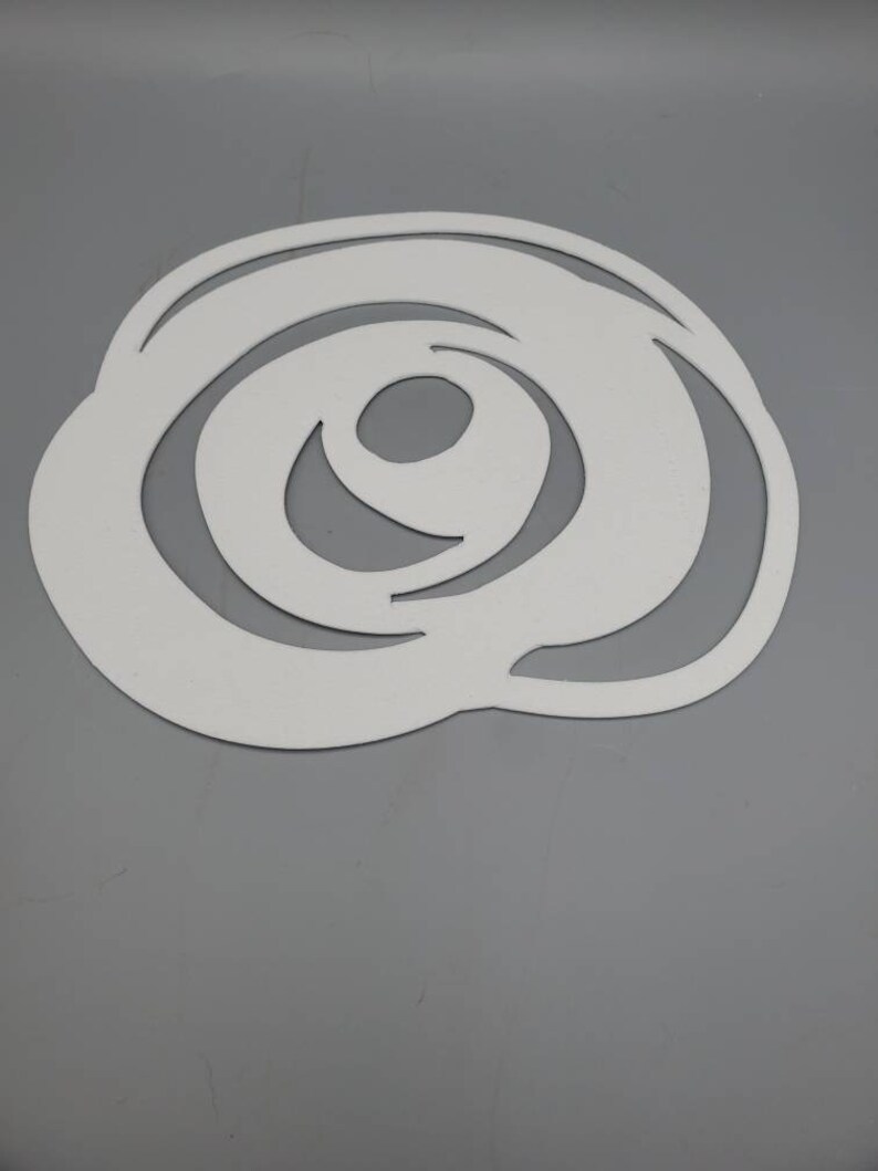 Ceramic Fiber Paper Large Rose Swirl Flower High Temperature Binderless Kiln Carving Glass Fusing Thickness 1/8 or 1/16 image 1