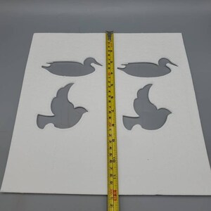 Fiber Ceramic Fiber Paper Ducks and Doves 6-pack High Temperature Binderless Kiln Carving Glass FusingThickness 1/16 or 1/8 image 8