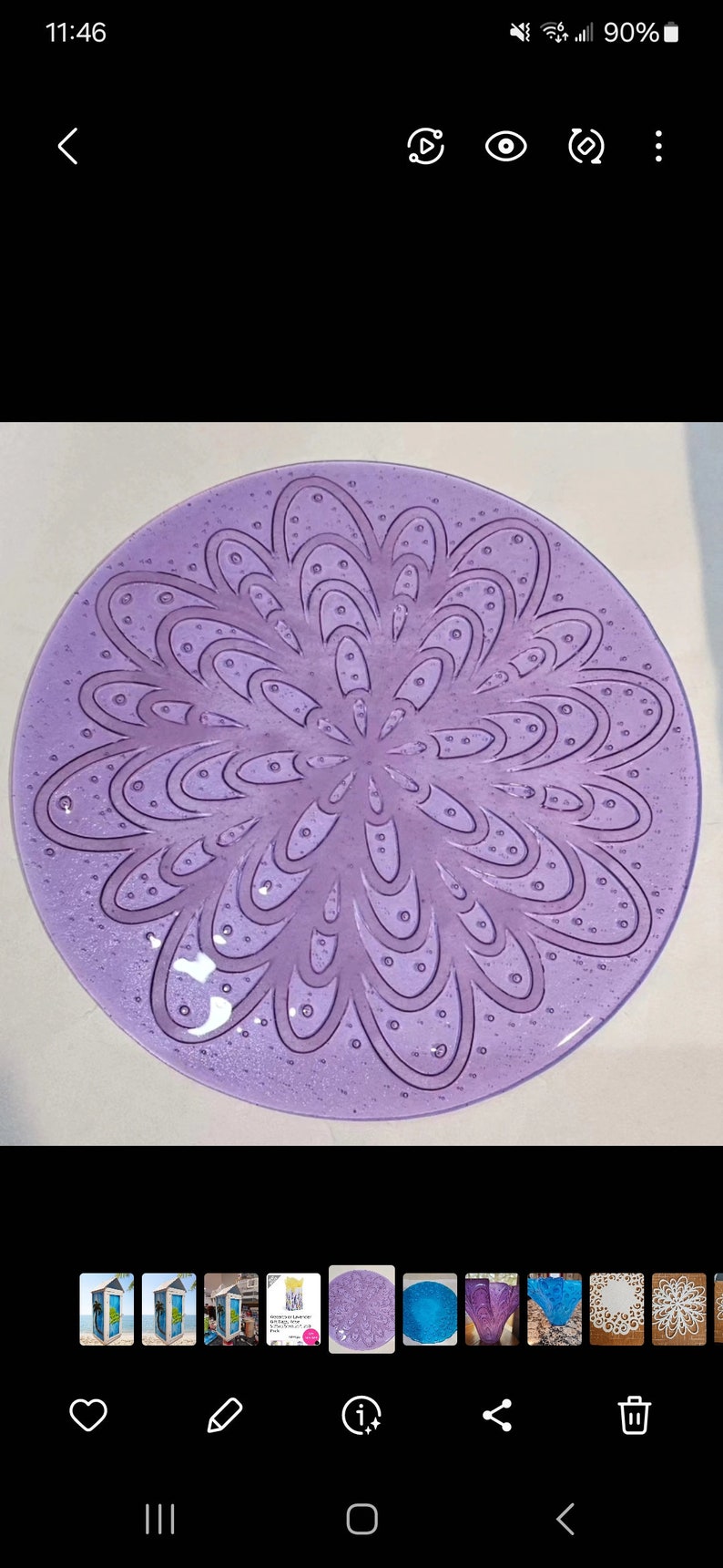 Intricately Cut Fiber Circle Ceramic Fiber Paper High Temperature Binderless Kiln Carving Glass Fusing Various dia. in 1/8 or 1/16 image 4