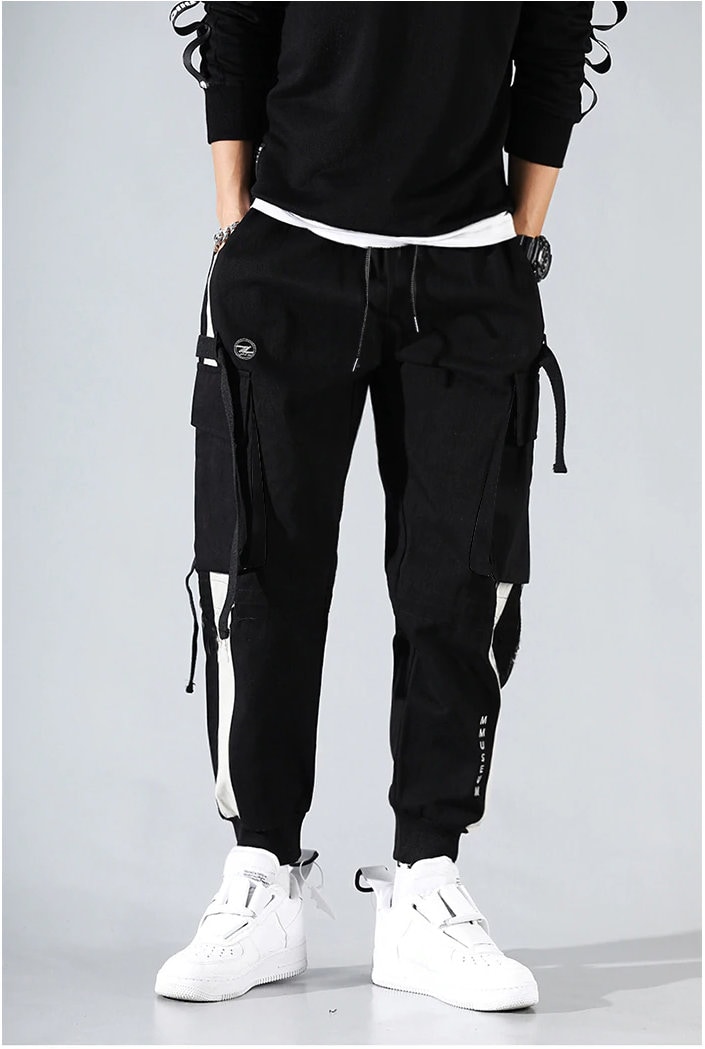 Techwear Cargo Pants Men Y2k Gothic Cyber Goth Clothing | Etsy