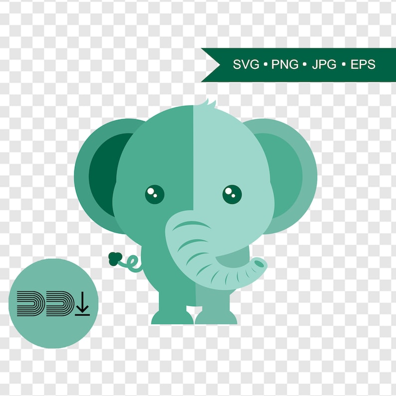 Download Clip Art Vector Graphics Animal Svg Files Digital Clipart Elephant Sublimation Tumbler Cute Baby Elephant Svg Cut File For Cricut And Silhouette Art Collectibles