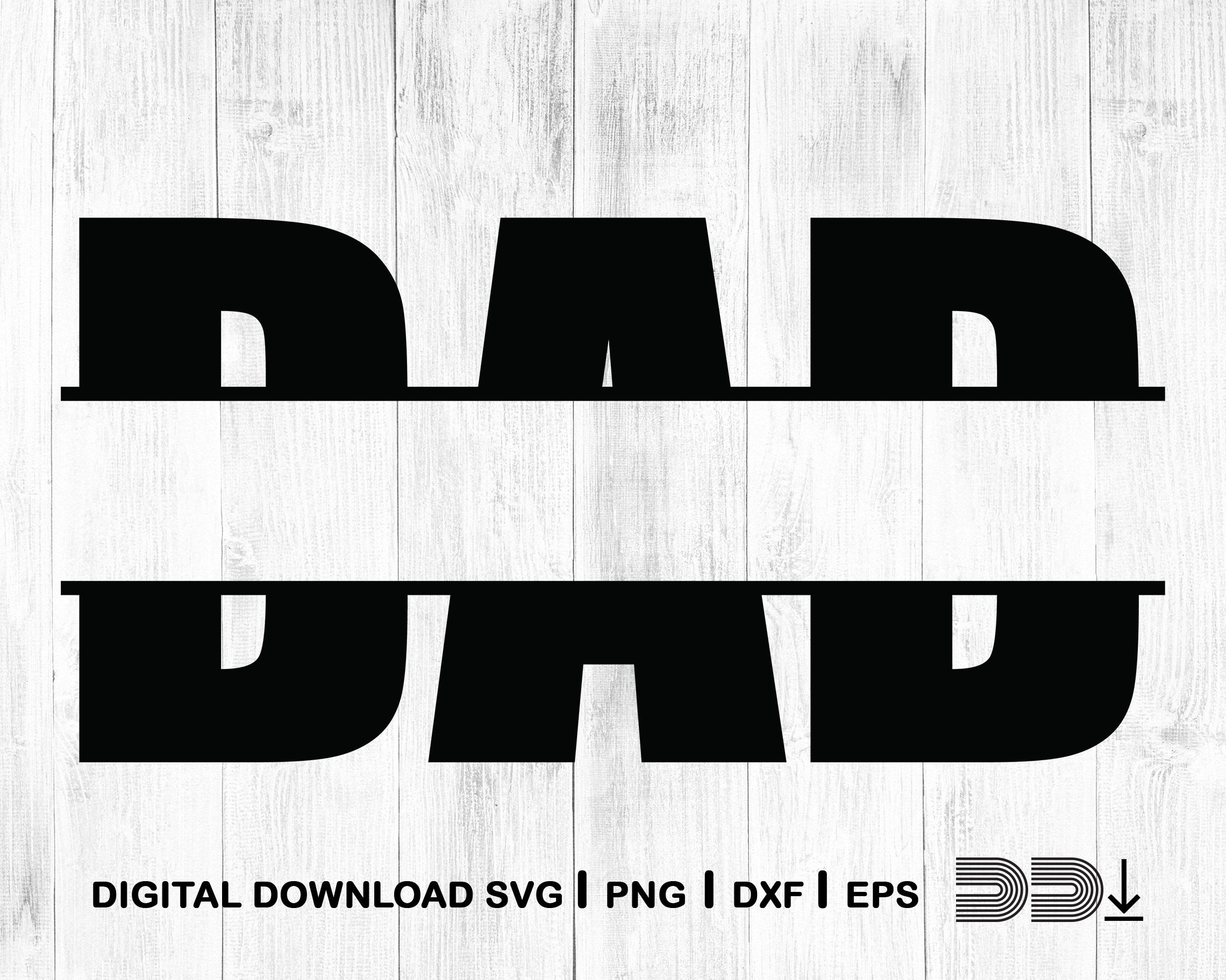 Download Dad Svg Dad Split Monogram Svg Dad Monogram Blank Dad | Etsy