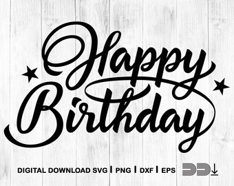 Joyeux Anniversaire Png Etsy