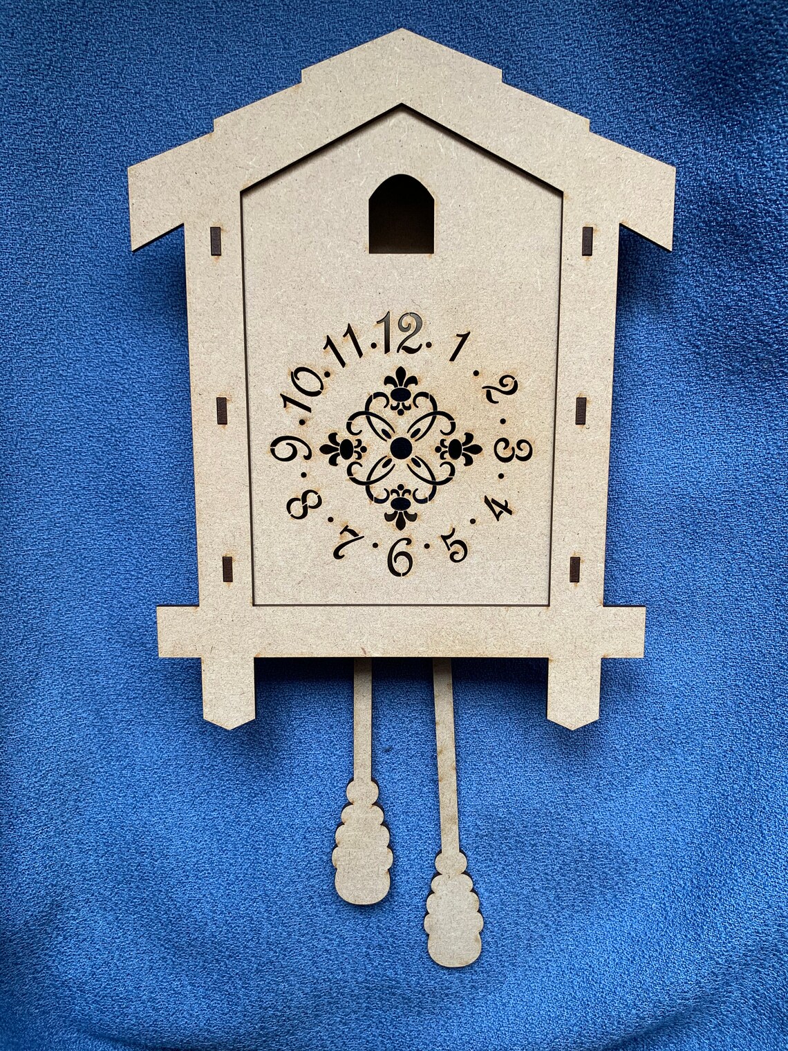 Wooden Elegant Cuckoo Clock Kit Blank wit pre cut numbers Etsy