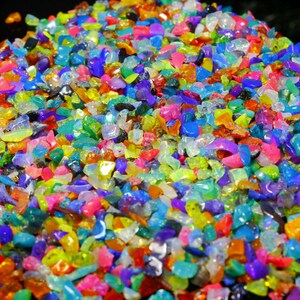 Natural Ethiopian Opal Rough 3–5mm | Multi Color Raw Opal Gemstone | Loose Opal Chips | Jewelry Making Stone | Bulk Opal