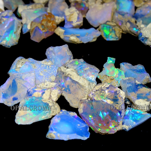 Super Quality Opal Rough Large Size AAA Grade Ethiopian Welo Opal Raw Suitable For Cutting And Jewelry Dry Opal Rough Lot Fire Opal Crystal