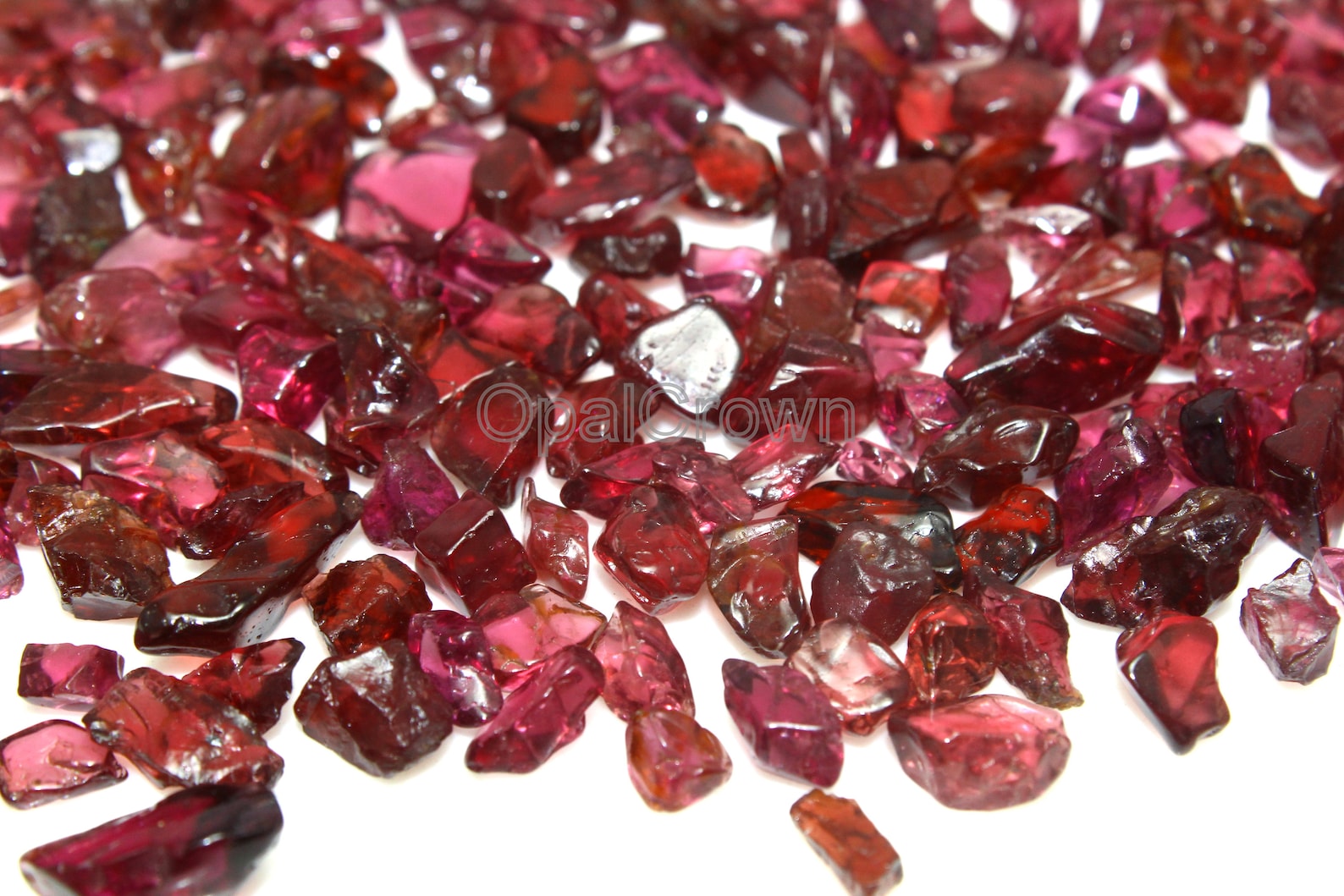 50 Pcs Natural Red Polish Rough Gemstone Red Etsy