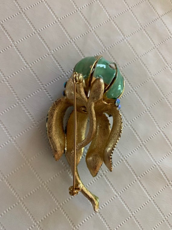 Rare Lisner Flower Brooch - image 3