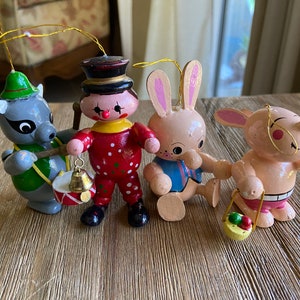 Vintage wooden Christmas ornaments (4)