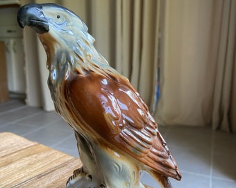 Vintage German eagle ceramic statue