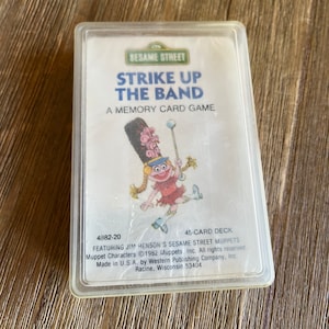 Vintage Sesame Street Strike up the Band sealed card game