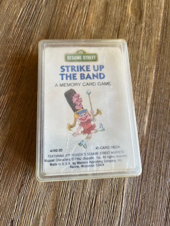 Vintage Sesame Street Strike up the Band sealed card game