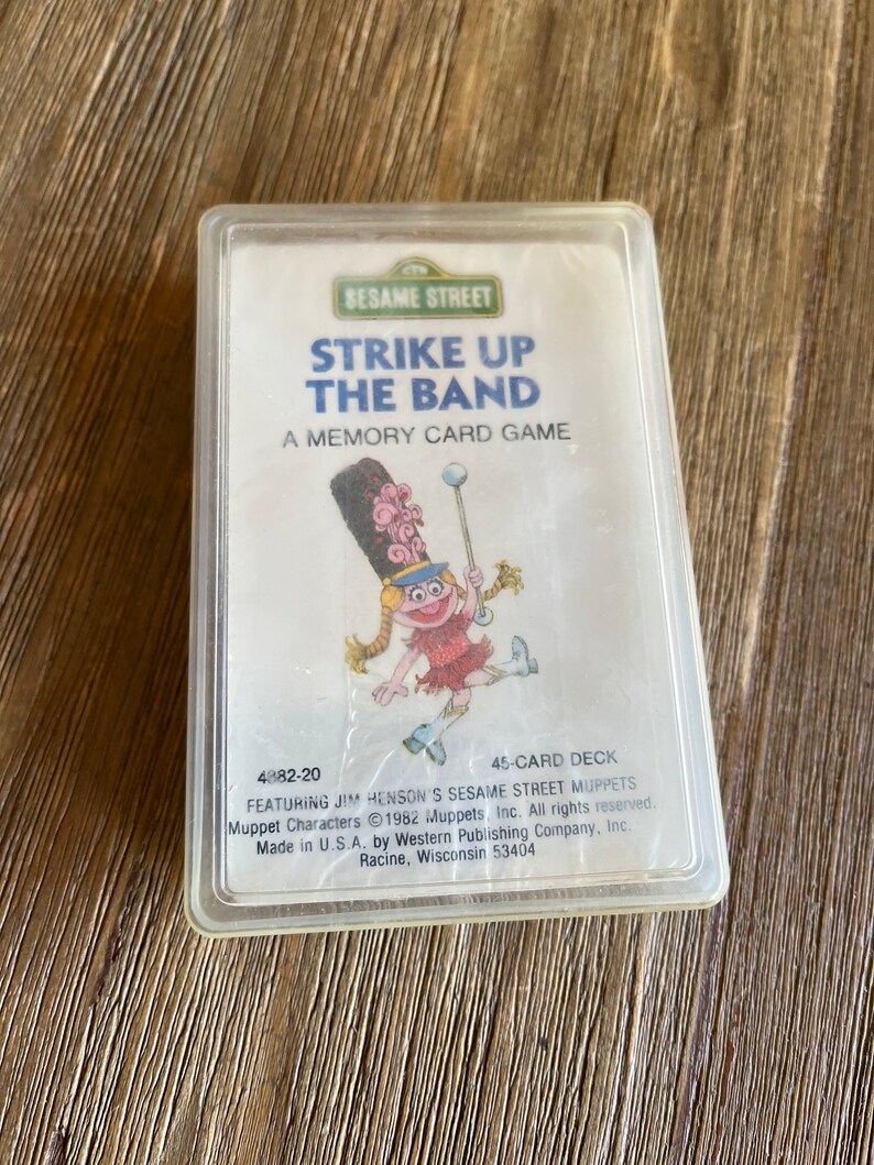 Vintage Sesame Street Strike up the Band sealed card game image 1