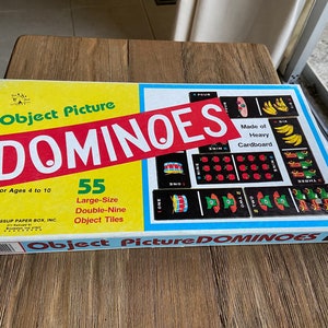 Vintage cardboard dominoes
