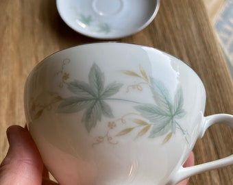 Vintage Westwood maple leaf cup and saucer