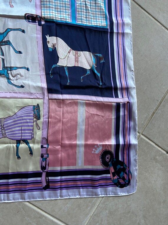 Polyester horse theme scarf - image 4