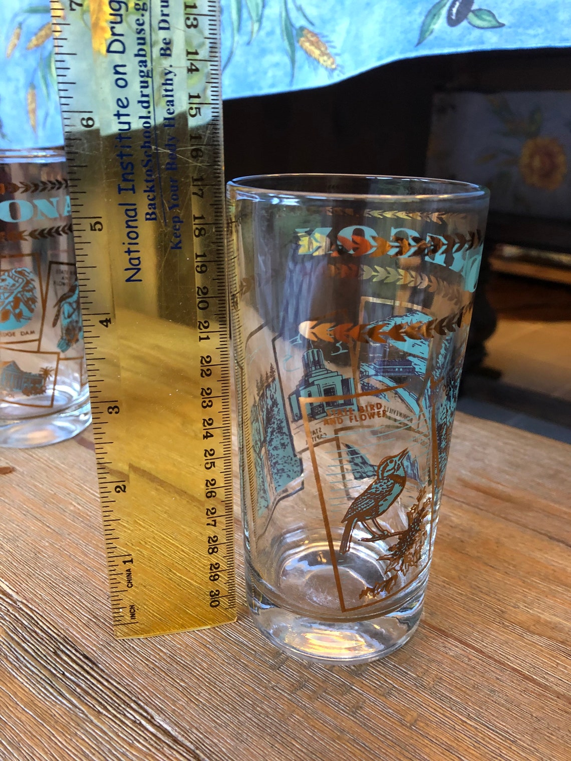 Vintage State Glasses Etsy