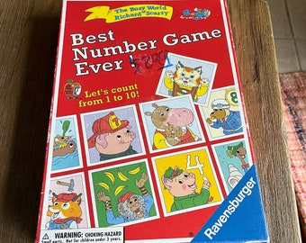 Vintage Richard Scarry numbers game (1 board missing )