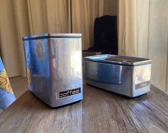 Vintage Lincoln coffee and tea canisters