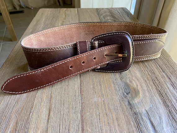 Anne Klein Tan Leather Belt Vintage s-l400.jpg main image 3