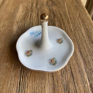 Vintage Mother Porcelain Ring Tree