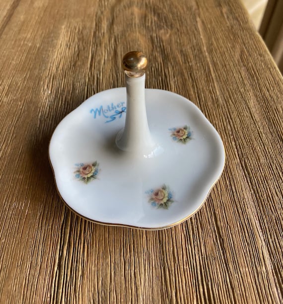 Vintage Mother Porcelain Ring Tree