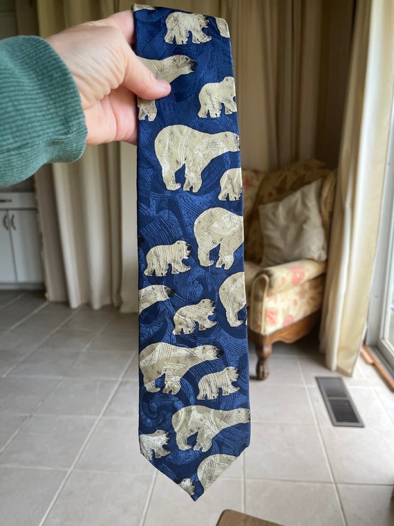 Vintage Polar Bears necktie - image 3