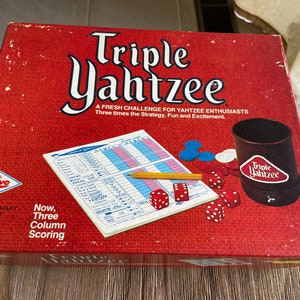 Vintage 1972 Triple Yahtzee