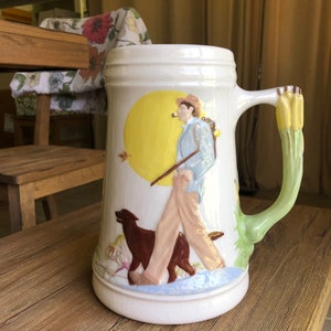 Vintage large ceramic stein