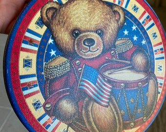 レアアンティークアメリカンドラマーベアの看板