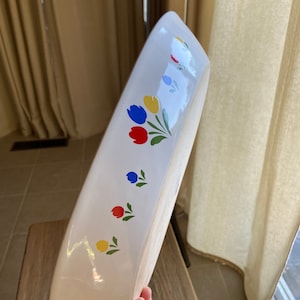 Vintage Tulip casserole dish